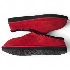 UGG Vibrant Red Tasman II Suede Slippers Size 5